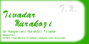 tivadar murakozi business card